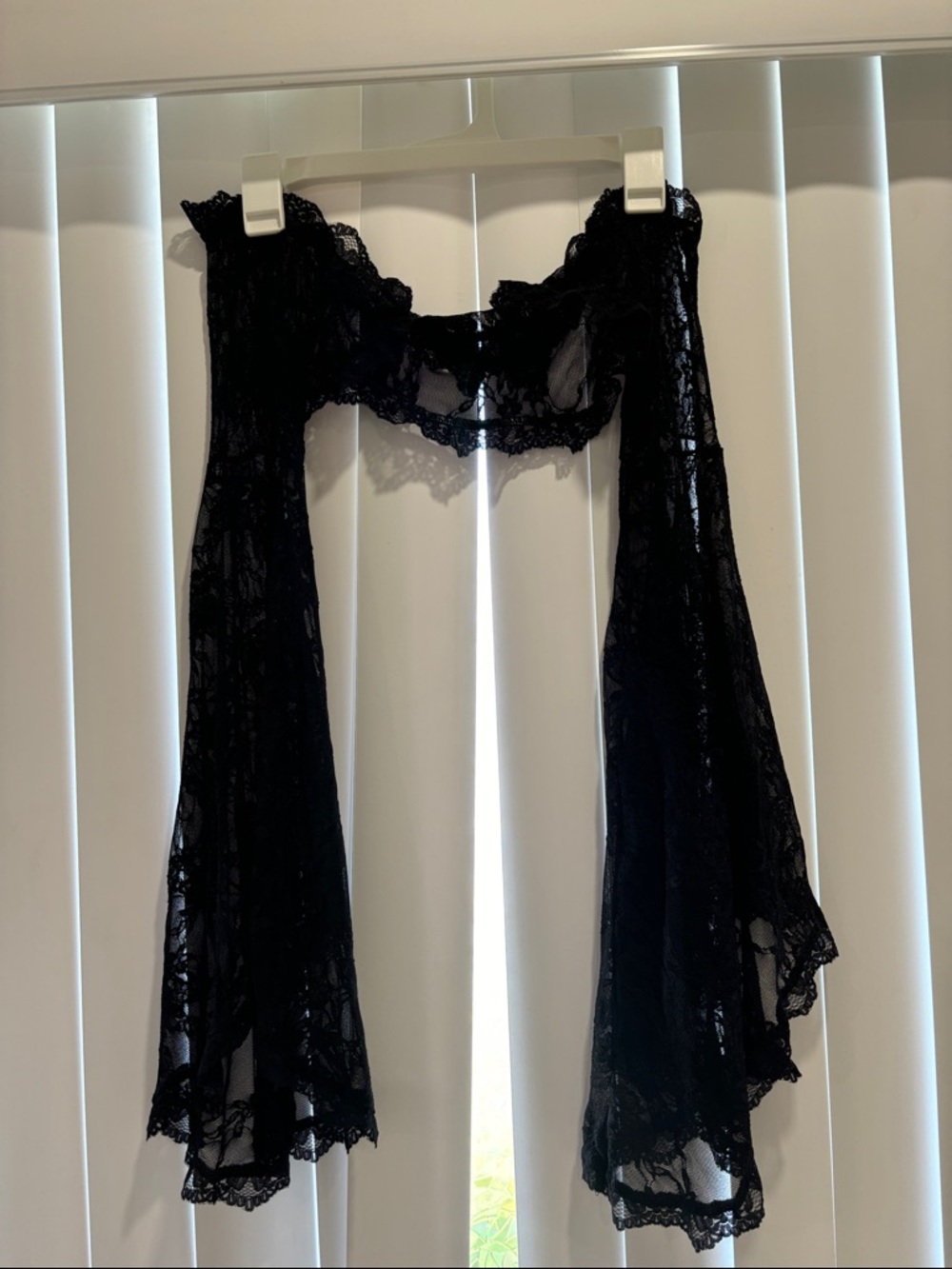 Black Lace Draped shrug